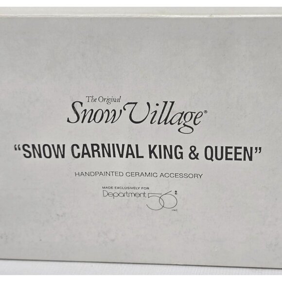Department 56 Snow Village Carnival King & Queen Accessory - Picture 2 of 13